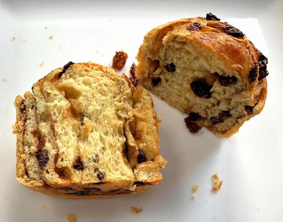Cinnamon Raisin Challah Buns Recipe Cuisine Fiend
